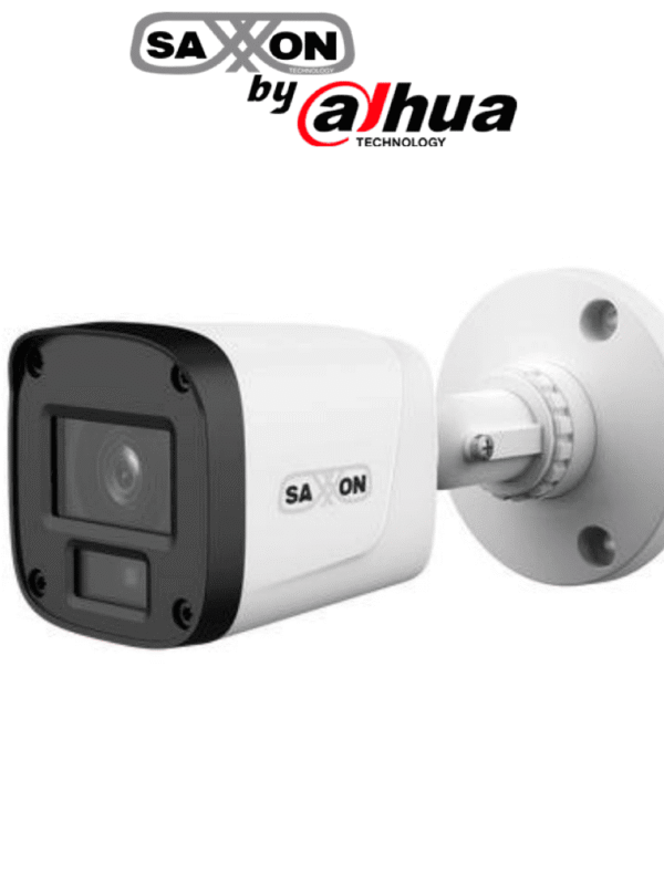 SAXXON SUA-HAC-B20P-0280B- Cmara Tipo Bala de 2 Megapxeles & 1080P/ Lente de 2.8 mm Con Apertura de Hasta 100¡/ Iluminacin IR Inteligente de Hasta 20m/ Para Exterior IP67/Material Plstico de Alta Duracin/Funcionamiento en Modos CVI & AHD & TVI #SAXI