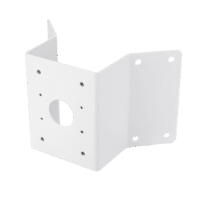 Adaptador de esquina compatible con montaje de pared SBP-300WM1, SBP-300WMW1 para domos fijos y PTZ Wisenet