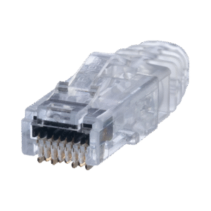 Plug RJ45 Cat6 de 3 Piezas, Para Cable UTP de Calibre 23-24 AWG, Chapado en Oro de 50 micras, Paquete de 100 piezas