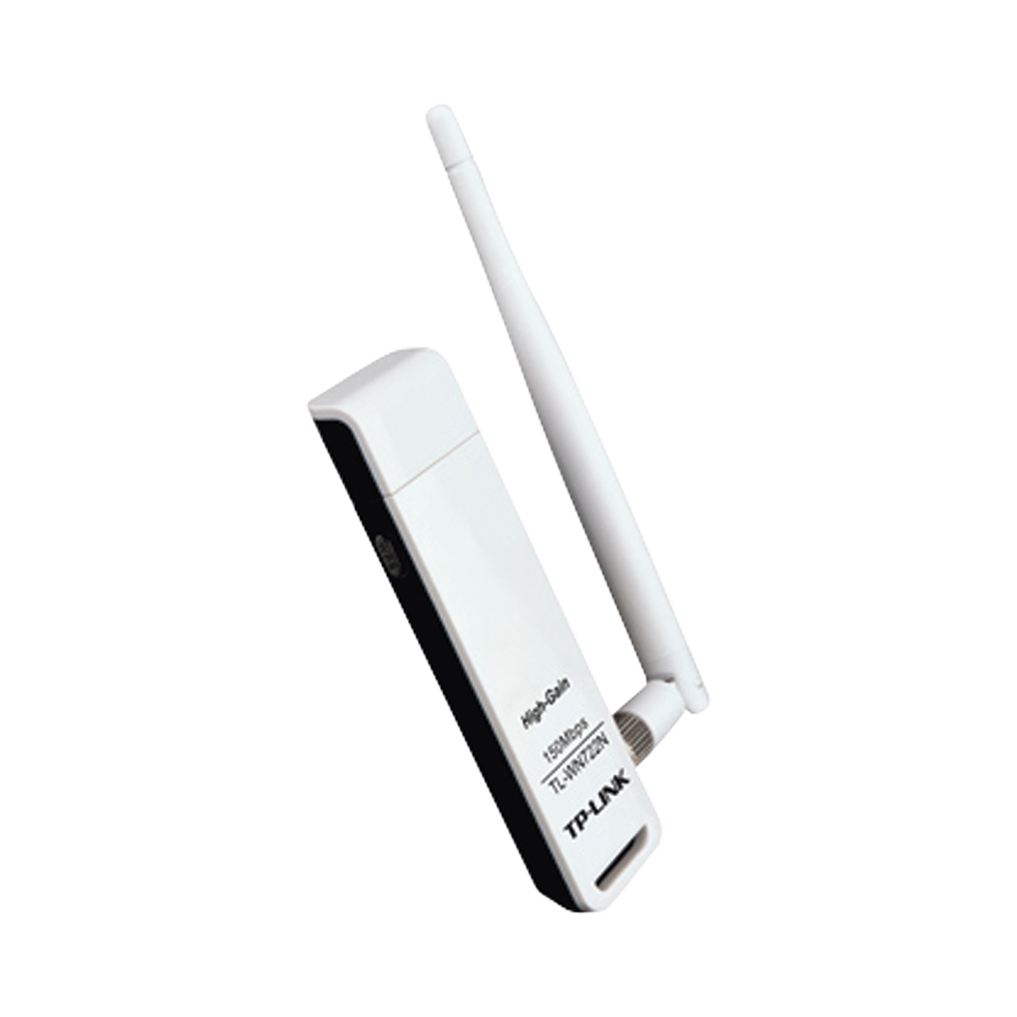 Tp-Link tl-wn722n Adaptador USB inalámbrico de alta ganancia N 150 Mbps 2.4 GHz con 1 antena desmontable de 4dBi