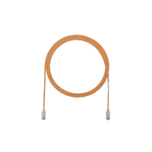 Cable de Parcheo TX6, UTP Cat6, Diámetro Reducido (28AWG), Color Naranja, 3ft