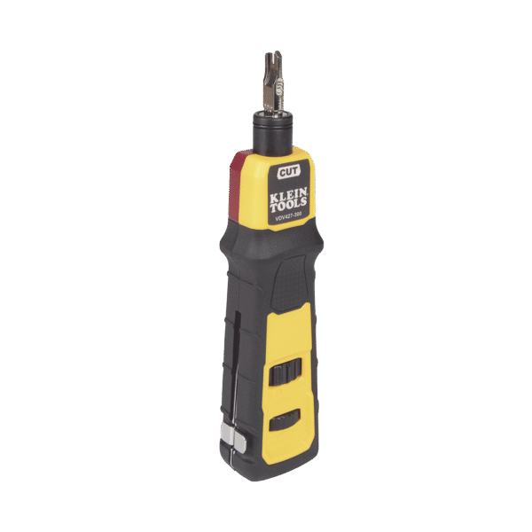Herramienta Ponchadora de Impacto con Cuchilla para Paneles y Bloques de 66/110. Termina y Corta Cables CAT3, CAT5e y CAT6/6A en 1 paso