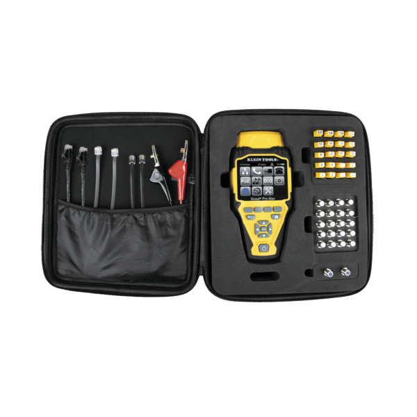 Juego de Probador de Cables de Red con Transmisores Remotos Scout? Pro Max. Detecta la Capacidad de la Red y las Velocidades de Conexión hasta 10 Gbps