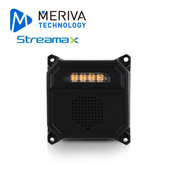 Mini Alarma Detectora De Peatones Meriva Streamax Mb2-R / Ip67 / 12-24 Vcd / Cable Din De 6Pin / Soporta Alarma De Voz / Soporta Luz De Alarma