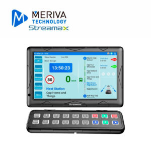 Display Del Conductor Meriva Streamax Mxpad / 10.1 Pulgadas / 1024X600 / So Android 7.0 / 3G-4G / Soporta 1 Ch Ahd + 3 Ch Ahd Cdma / Soporta 2 Sd De Hasta 256Gb / Proporciona Funciones Como Anuncio De Paradas Emision De Voz Asistencia Al Conductor