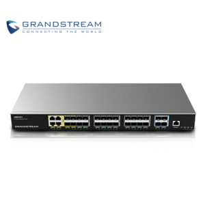 Grandstream gwn7831 SWITCH ADMINISTRABLE CAPA 3 GRANDSTREAM GWN7831 / 4 PUERTOS 10/100/1000MBPS / 24 PUERTOS GIGABIT SFP / 4 PUERTOS SFP+ 10G / 1 PUERTO DE CONSOLA / VLAN / ARP / QOS / STACKING HASTA 16 / ADMINISTRABLE GWN CLOUD