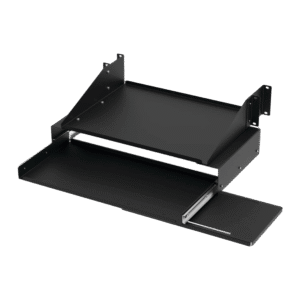 Charola Para Soportar Equipos en Rack de 19in, Con Bandeja Deslizable para Teclado y Mouse , Capacidad de 45.5 kg, 4 UR