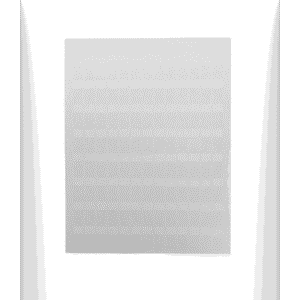 Hojas con 1000 Etiquetas Poliofina para Impresora Láser/Inyección de Tinta, Ancho 96.3mm x Alto 7.6mm, Color Blanco