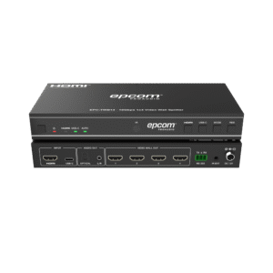 Videowall 4K 1x4 | HDMI & USB-C | 8 Modos de Visualización | Audio Óptico/Analógico | Control RS-232/IR | Plug & Play