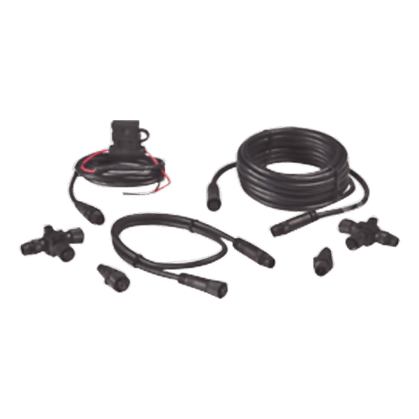 Simrad 000-0124-69 12469 Kit de Conexión NMEA 2000® / Incluye Cables de Extensión 0.61 m y 4.55 m / 2 Conectores T / 2 Terminadores de Red / Cable de Alimentación 0.6 m