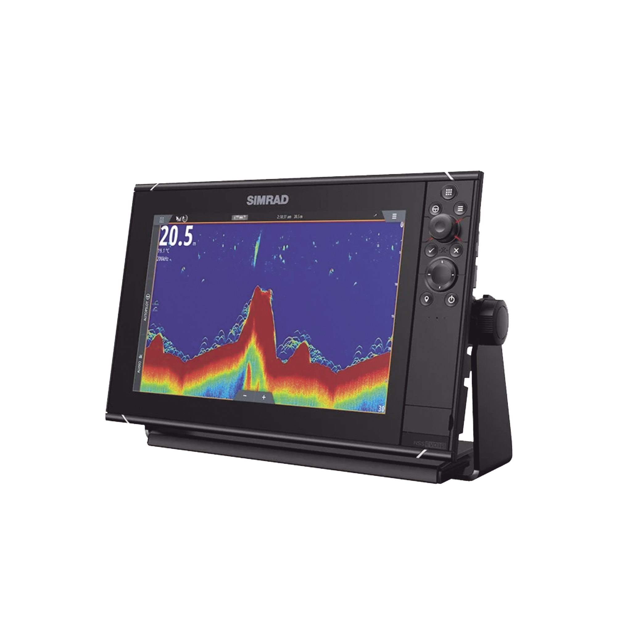 Simrad 000-15403-002 15403002 Pantalla Náutica NSS12 evo3S / Pantalla SolarMAX IPS 12 Pulgadas / Procesador iMX 8 / Ecosonda Integrada 1kW CHIRP / Conectividad Inalámbrica / Cartografía C-MAP® Preinstalada / Compatibilidad con Accesorios Simrad / Montaje Flush