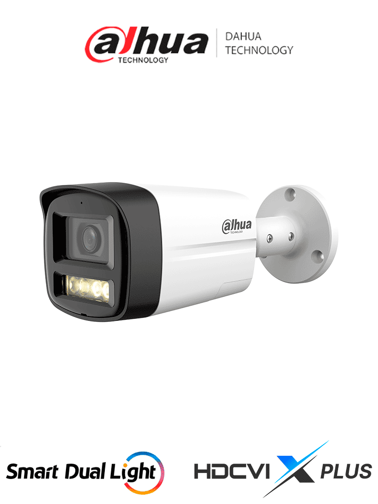 Dahua dh-hac-hfw1200tlmn-il-t DAHUA HAC-HFW1200TLM-IL-T- Cámara Bullet de 2 Megapíxeles/ Lente de 2.8 mm Apertura de Hasta 111°/ Audio Bidireccional/ Iluminador Dual Inteligente Hasta 40m/ Metal + Plastico/ #LoNuevo