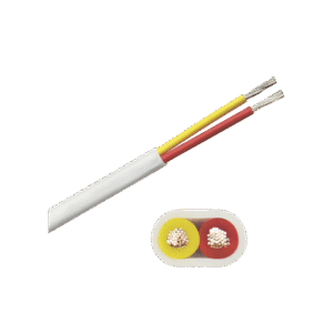 Cobra Wire &Amp; Cable b7w14t-20-500 b7w14t20500 Rollo de cable plano grado marino calibre 14, de 2 conductores (rojo y amarillo) de 500 pies (152.4 m). de 2 conductores (rojo y amarillo)