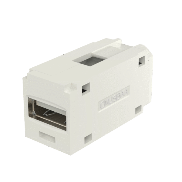 Panduit cmusbaaiw Módulo Acoplador USB 2.0, Hembra a Hembra, Tipo Mini-Com, Color Blanco Mate