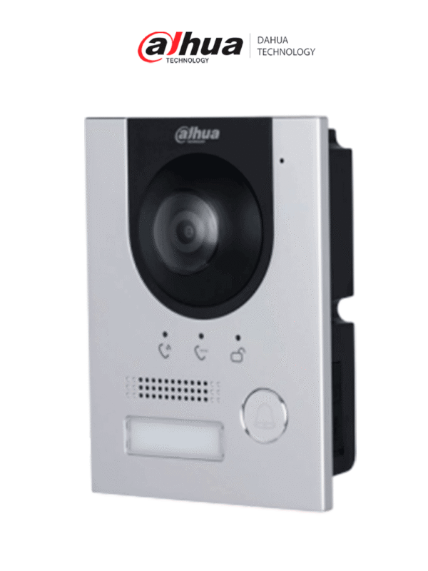 Dahua dhi-vto2201f-p-s2 Dahua DHI-VTO2201F-P-S2 Frente de calle IP 2MP/ IK 07/ IP 65/ Control de Cerradura/ Aluminio/ Compatible con App DMSS/ Apertura remota/ Alimentación a 12V / #VDP