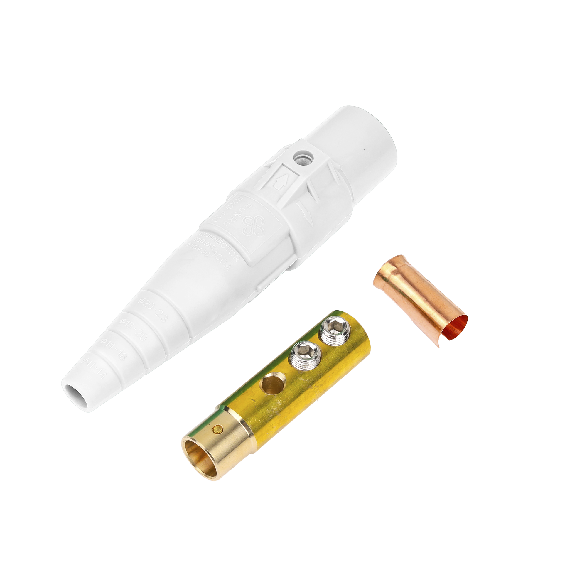 Epcom Proaudio epcamlock400afwhite Conector camlock 400 AMPERES HEMBRA COLOR BLANCO