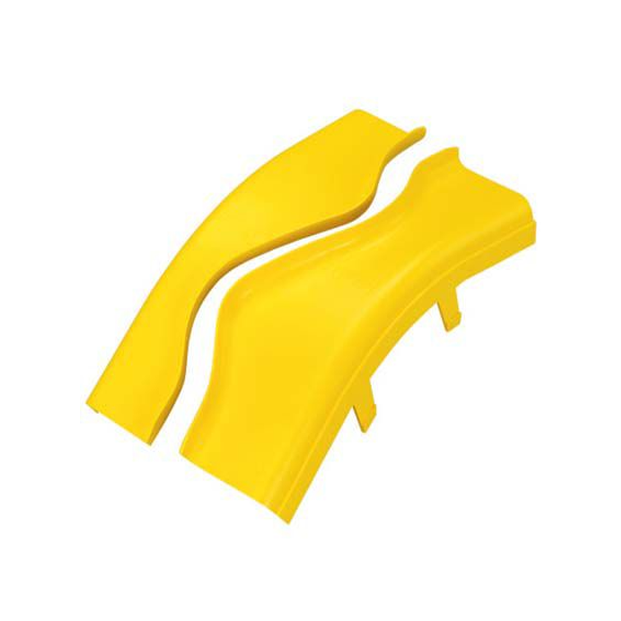 Panduit frov45sc4lyl Tapa de Bajada Vertical Exterior de 45º, Para uso con Canaletas 4X4 FiberRunner?, Color Amarillo