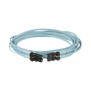 Panduit fx2erlnlnsnm004 Jumper de Fibra Optica Multimodo 50/125 OM3, LC-LC Duplex, OFNR (Riser), Color Aqua, 4 Metros