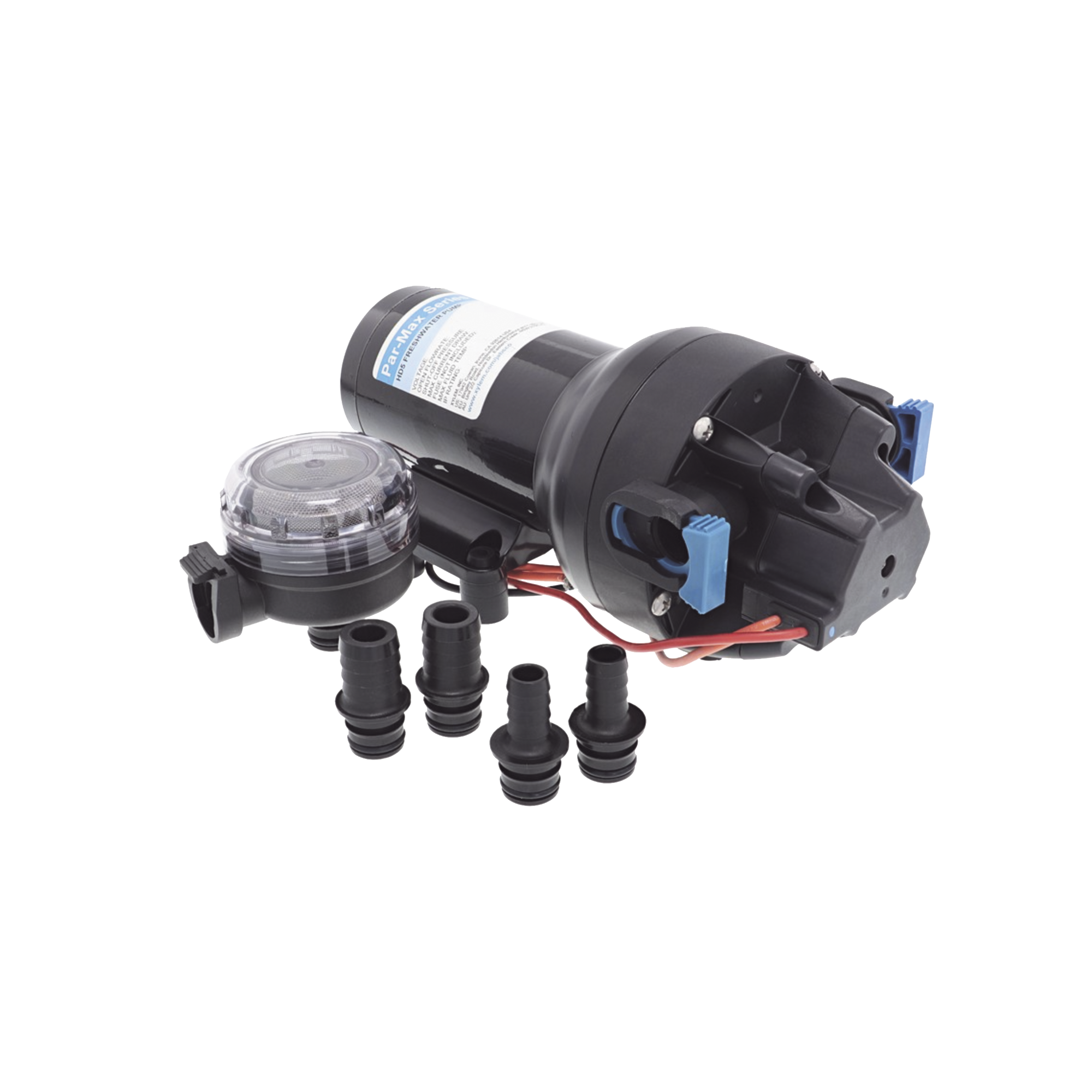 Jabsco p501j-118s-3a p501j118s3a Bomba de diafragma controlada por presión para trabajo pesado ParMax de 12 Vcd, caudal de 5 GPM, presión máxima 60 psi, para manguera de diámetro interior de 13 mm (1/2) y 19 mm (3/4)