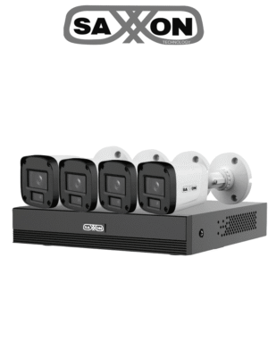 Saxxon sua-kit/xvr1e04-i/4-b10p-0280b SAXXON SUA-KIT/XVR1E04-I/4-B10P-0280B - Kit de 4 Canales HDCVI/ Cámaras B10P de 1MP 720P/ Lente de 2.8mm Con Apertura de Hasta 100°/ Grabador de 4 Canales con Detección de Movimiento Inteligente/ Entradas y Salidas de Audio/ #LoNuevo #SAXI #GSA