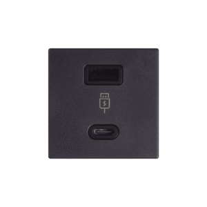 Simon sm-2usb-g (K126F/14) 2x USB TIPO A+C 5VCD 4,2A Color Grafito