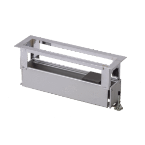 Simon sm-cep-4m Caja Para Instalación en Escritorio para Voz, Datos o Contactos Eléctricos / Capacidad para 4 Módulos / Salida de Cables Posterior / Los Módulos se Adquieren Aparte / (KFC134/14CY)