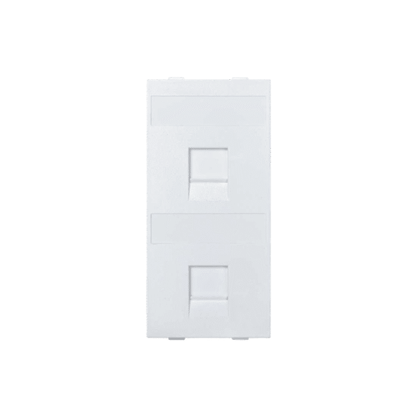 Simon sm-fp-2-key Módulo Color Blanco Con 2 Espacios para Jacks Keystone para Instalarse en la caja de Pavimento / (S76B/9)