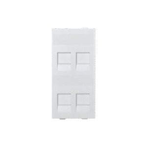 Simon sm-fp-4-key Módulo Color Blanco Con 4 Espacios para Jacks Keystone para Instalarse en la caja de Pavimento / (S76C/9)