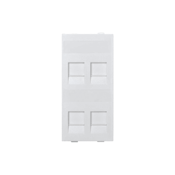 Simon sm-fp-4-key Módulo Color Blanco Con 4 Espacios para Jacks Keystone para Instalarse en la caja de Pavimento / (S76C/9)