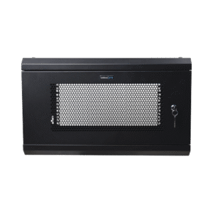 Linkedpro sr1906lh3p Gabinete de Pared de 6U con Puerta Perforada, 455 mm de Profundidad Total, Rack de 19, Acero Reforzado Color Negro