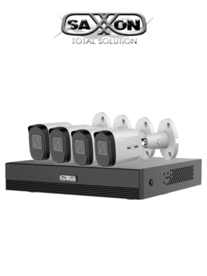 Saxxon sua-kit/xvr1e04-i/4-b20m-0280b SAXXON SUA-KIT/XVR1E04-I/4-B20M-0280B - Kit de 4 Canales HDCVI 1080P/ 4 Cámaras B20M de 2.8mm con Campo de Visión de Hasta 100°/ Grabador Soporta Hasta 5 Canales IP y Detección de Movimiento Inteligente/ Cámaras Fabricadas en Metal de Alta Duración #GSA