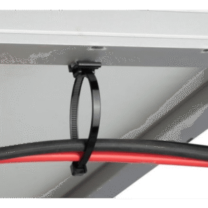 Panduit svsa12-2s-c0 SVSA122SC0 Cincho de Nylon 6.6 Solar Clip, 188mm largo x 14mm ancho, Color Negro, Exterior Resistente a Rayos UV, Paquete de 100pz