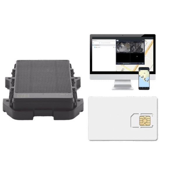 Jimiiot ll303kit2 ll303kit2 KIT Localizador 4G con carga solar / Semiautónomo / Rastreo de contenedores / Cajas de tráiler / Alarma de sabotaje audible / Incluye Licencia vitalicia EPCOMGPSCODE y SIM de datos SIM500MB2Y