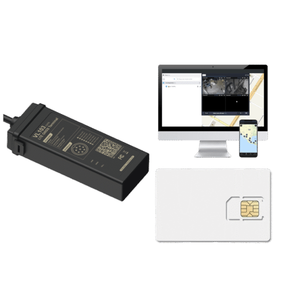 Jimiiot vl103kit2 vl103kit2 KIT GPS / Localizador para Vehiculos / 4G LTE CAT1 con Fallback a 2G/ Apagado y encendido remoto / Sistema de protección de baterias / IP66 / Incluye: EPCOMGPSCODE y SIM500MB2Y