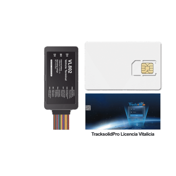 Jimiiot vl802kit vl802kit Kit localizador vehicular / 4G LTE / BLE / RS485 / Audio dos vias (requiere accesorios) / incluye SIM500MB2Y y Plataforma TrackSolidPro / Compatble con UL212 Sensor ultrasonico