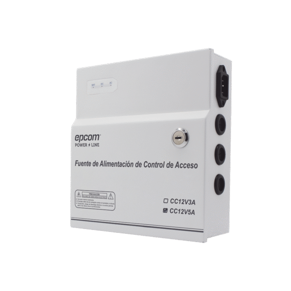 Epcom Powerline ac-ps-t12-05 acpst1205 Fuente de Alimentación / 1 Salida 11-15 Vcc /  5 A / Temporizador Integrado / Con Capacidad de Batería de Respaldo / Requiere Batería / Aplicaciones en sistemas de control de Acceso