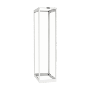 Panduit ar4pwh ar4pwh Rack de Cuatro Postes Estándar de 19, Rieles Roscados #12-24, Profundidad Ajustable de 23 a 42 in, 45 Unidades de Rack, Color Blanco