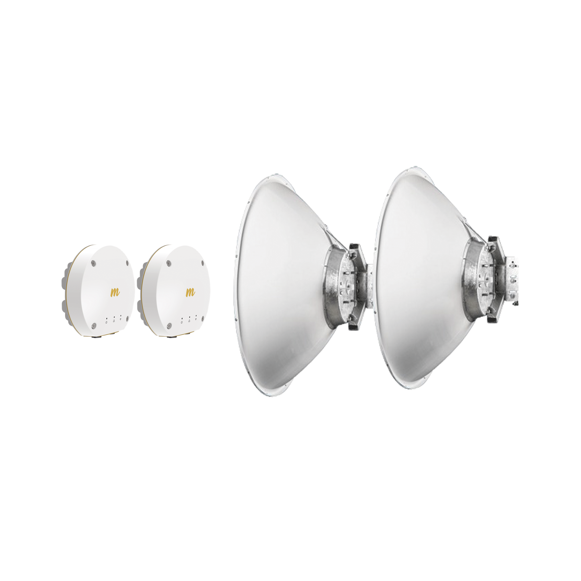 Mimosa Networks b11jrdm1200kit b11jrdm1200kit Kit de 2 radios B11 con 2 antenas JRMD120010/11RA, En frecuencia de 11 GHz, incluye inyector POE, cable de alimentación distancia de hasta el momento 80 km, sin interferencia e inmune al ruido.