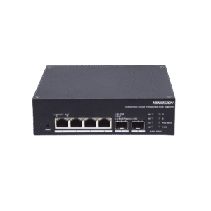 Hikvision ds-3t1506hp-ei-ups ds3t1506hpeiups Switch Industrial con UPS / Administrable Gigabit / 3 Puertos Gigabit PoE+ (30 W) + 1 Puertos Gigabit PoE++ (90 W) / 2 Puertos SFP / 120 W Total / 48 a 57 VCD / Ideal para Proyectos / 300 Metros de Distancia