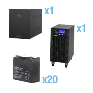 Cyberpower hstp3t15k100p-5min hstp3t15k100p5min UPS Trifásico de 15 kVA/15 kW, Topología Online Doble Conversión, Voltaje de 208/220 Vca de L-L, Respaldo de 5 Minutos al 100% de Carga, Incluye Módulo y Banco de Baterías