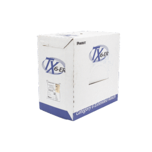 Panduit pup6c2204bu-wz Bobina de Cable UTP de 4 Pares, Cat6 de Rango Extendido, 22 AWG, CMP (Plenum), Color Azul, 305 m