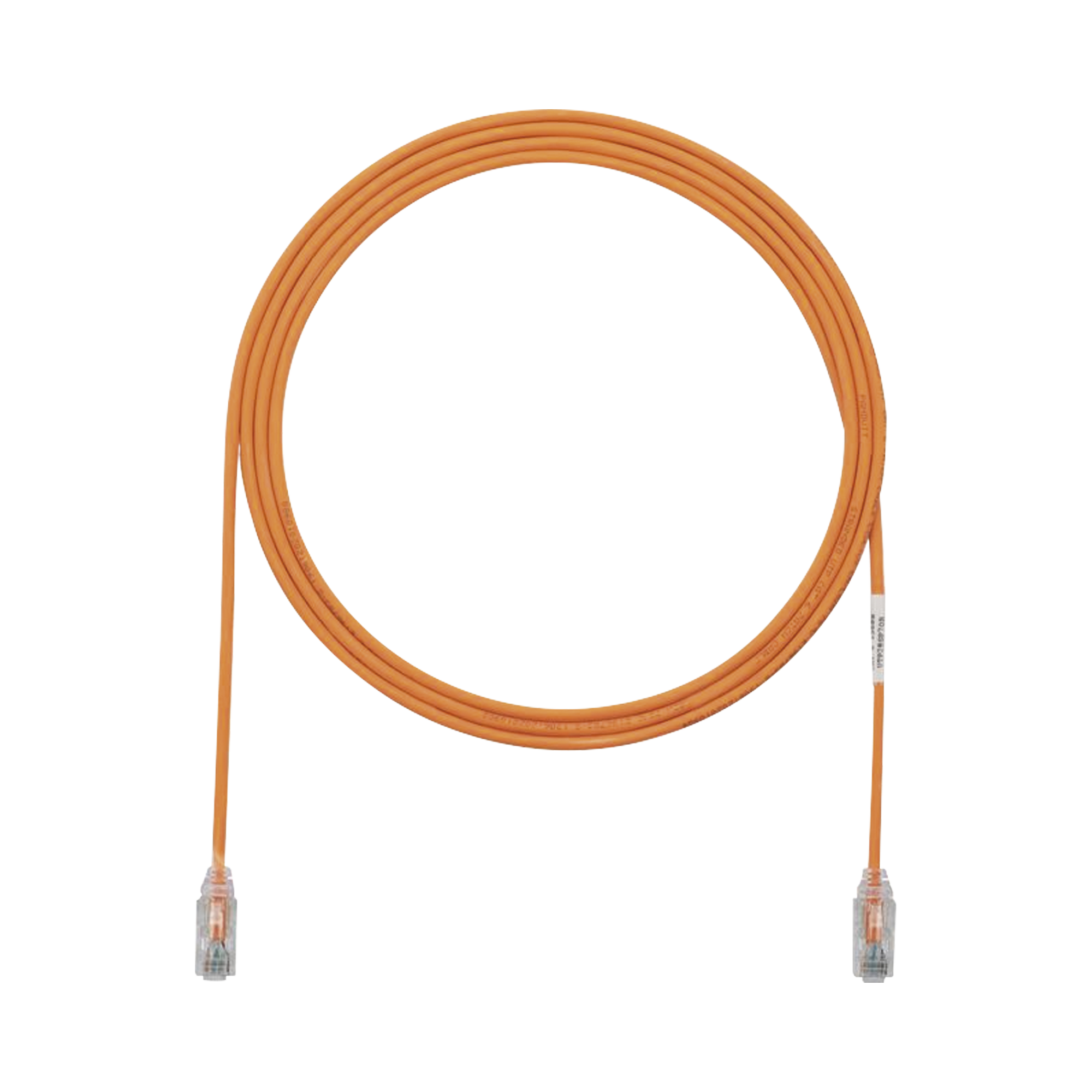 Panduit utp28sp5or Cable de Parcheo TX6, UTP Cat6, Diámetro Reducido (28AWG), Color Naranja, 5ft