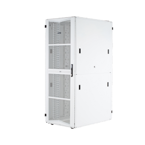 Panduit xg64212ws0001 xg64212ws0001 Gabinete FlexFusion para Centros de Datos, 42 UR, 600 mm de Ancho, 1070 mm de Profundidad, Fabricado en Acero, Color Blanco