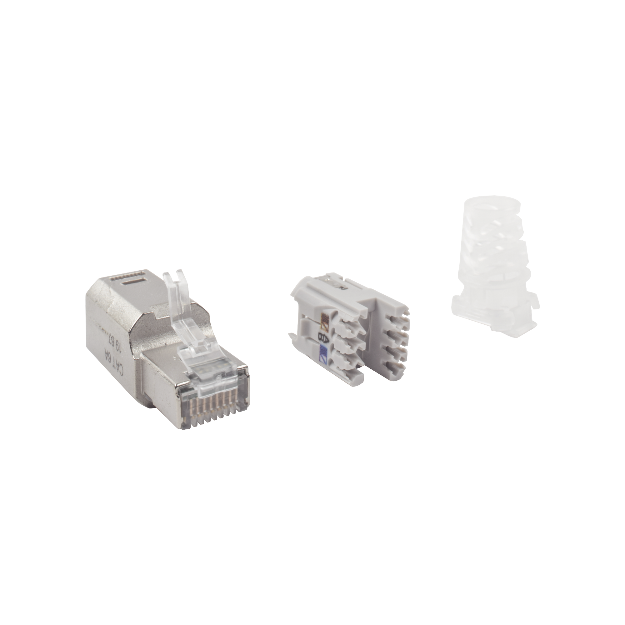 Siemon zp1-6as-00s zp16as00s Plug RJ45 Cat6A Blindado, Terminación en Campo, Compatible con Todas las Categorías, Sin Clip Protector de Seguro