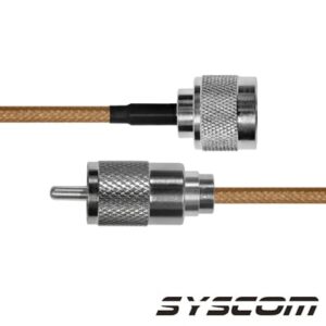 Epcom Industrial sn-142-uhf-60 sn142uhf60 Cable Coaxial RG-142/U de 60 cm, con conectores N Macho a UHF Macho (PL-259).