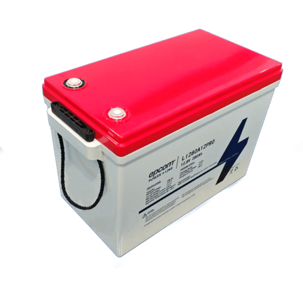 Epcom Powerline li280a12pro li280a12pro Batería de Litio Ciclo Profundo, 12.8 Vcc 280Ah,  6000 ciclos, LiFePO4  , Solar, Marina, Máximo 140 A de Descarga