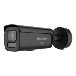 Hikvision ds-2cd2647g3-lizsy(black) ds2cd2647g3lizsy(black) [Dual Light + ColorVu 3.0 + HikAI] Bala IP  4 Megapixel / Lente Mot. 2.8 a 12 mm / 60 mts IR + Luz Blanca / Exterior IP67 / WDR 130 dB / ACUSENSE 3.0 / Microfono Integrado / Metal / NEMA 4X / ACUSEARCH
