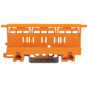 Wago 221-500 221500 Portador de Montaje de la Serie 221 / 4 mm² / Montaje en Riel DIN-35 y Montaje con Tornillos / Color Naranja / Material PA66 / UL94 V0