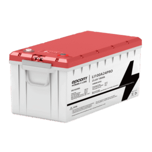 Epcom Power Line By Ritar li100a24pro li100a24pro Batería LiFePO4, 2.56 kWh, 25.6V, 100AH / Con BMS Integrado / Vida Útil de más de 3500 Ciclos / Conector RS485 y CAN