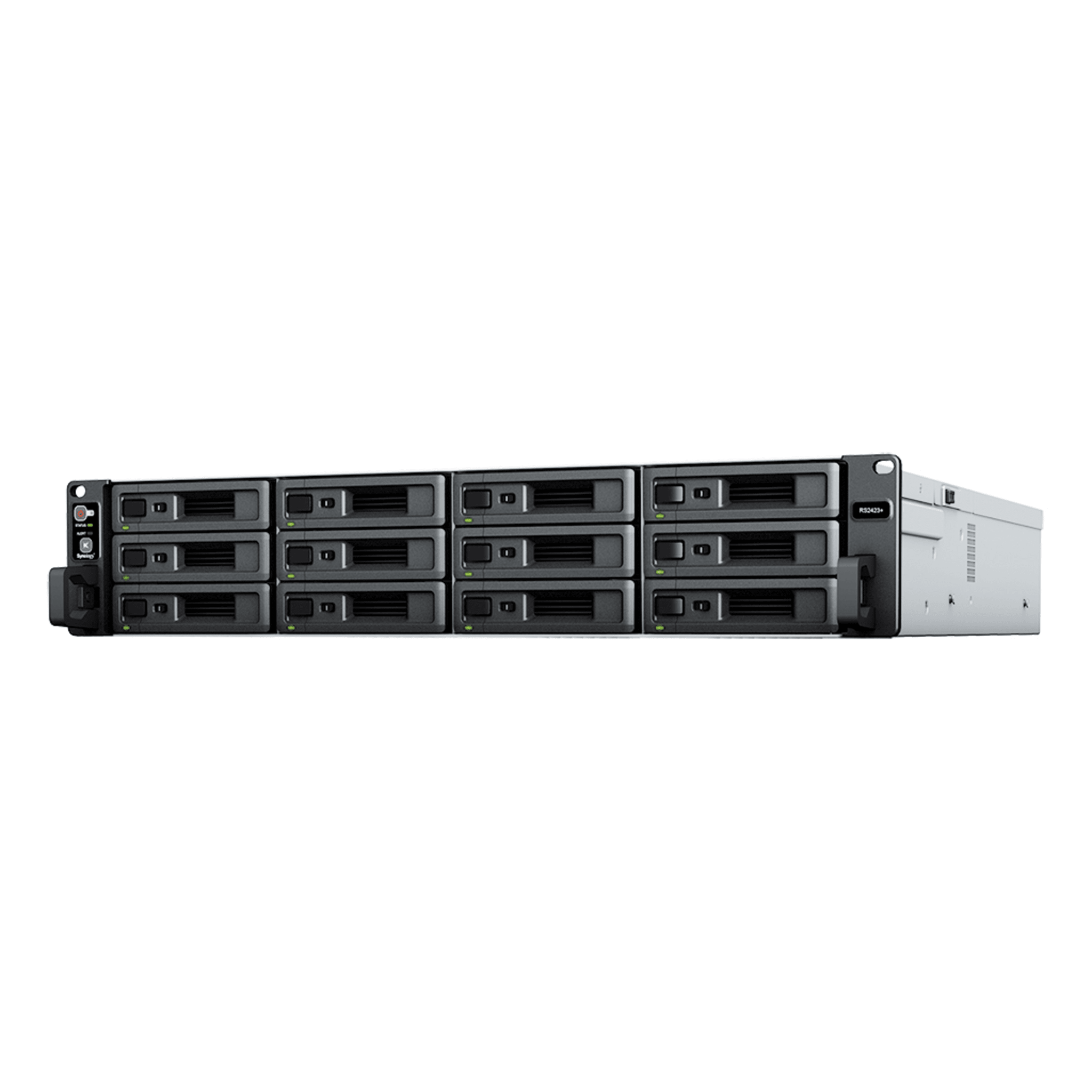 Synology rs2423+ rs2423plus Servidor de Almacenamiento RackStation RS2423RP+ | 12 Bahías | 2U | Hasta 216 TB | Rendimiento 3,500/1,700 MB/s | Expansión a 432 TB | 10GbE | Fuentes de Alimentación Duales | Alta Disponibilidad.